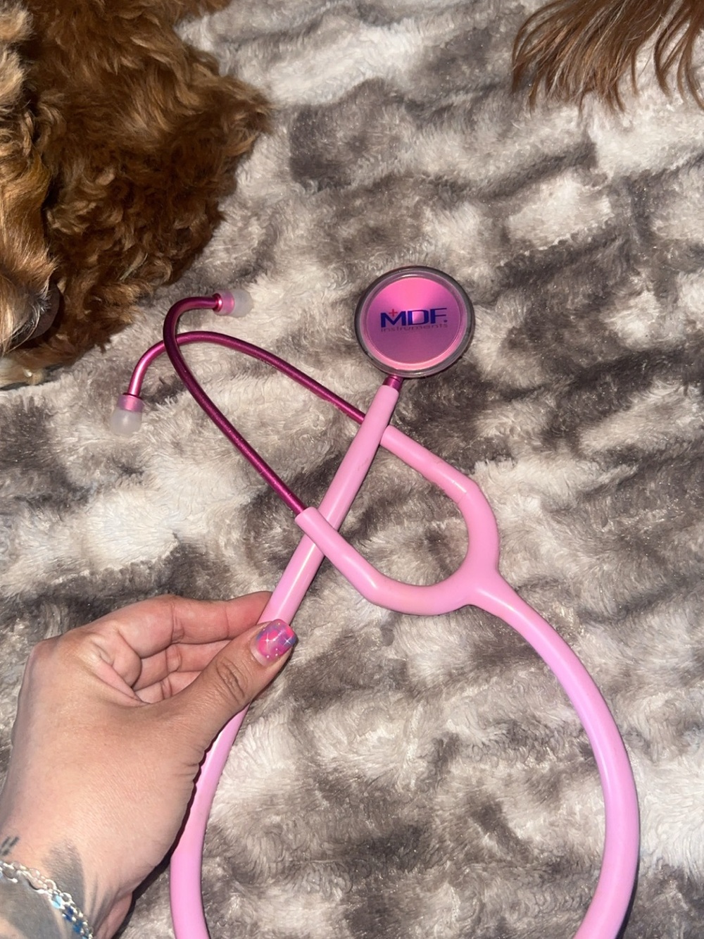 Pink MDF Stethoscope - Picture 2 of 2